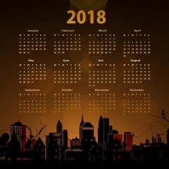 kalendarz na 2018